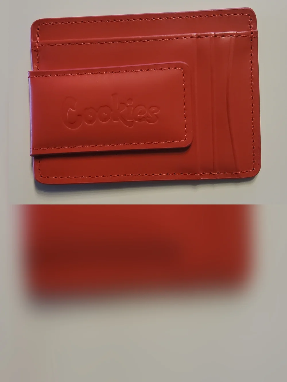 Cookie's BIG CHIPS MONEY CLIPS LEATHER RED CARD HOLDER WALLET